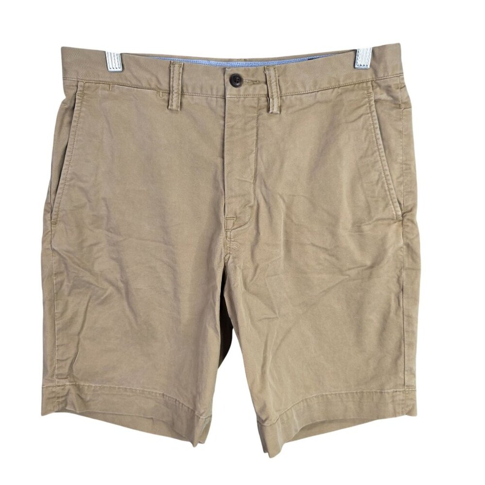Mens Polo Ralph Lauren Brown Shorts Stretch Classic Fit Cotton 9" Inseam 32